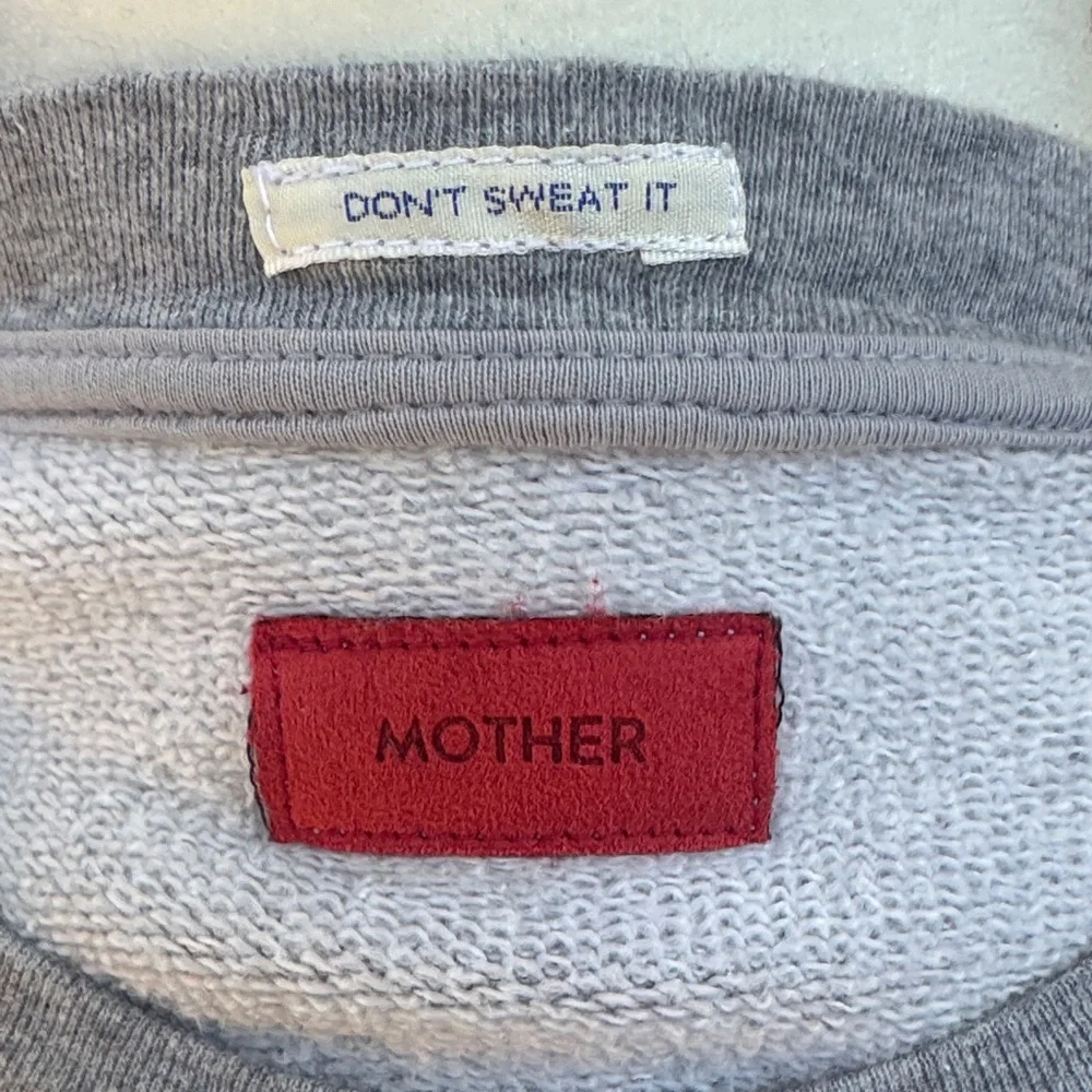 MOTHER The Drop Square Sweatshirt Mother Stars Size XS - Picture 9 of 14